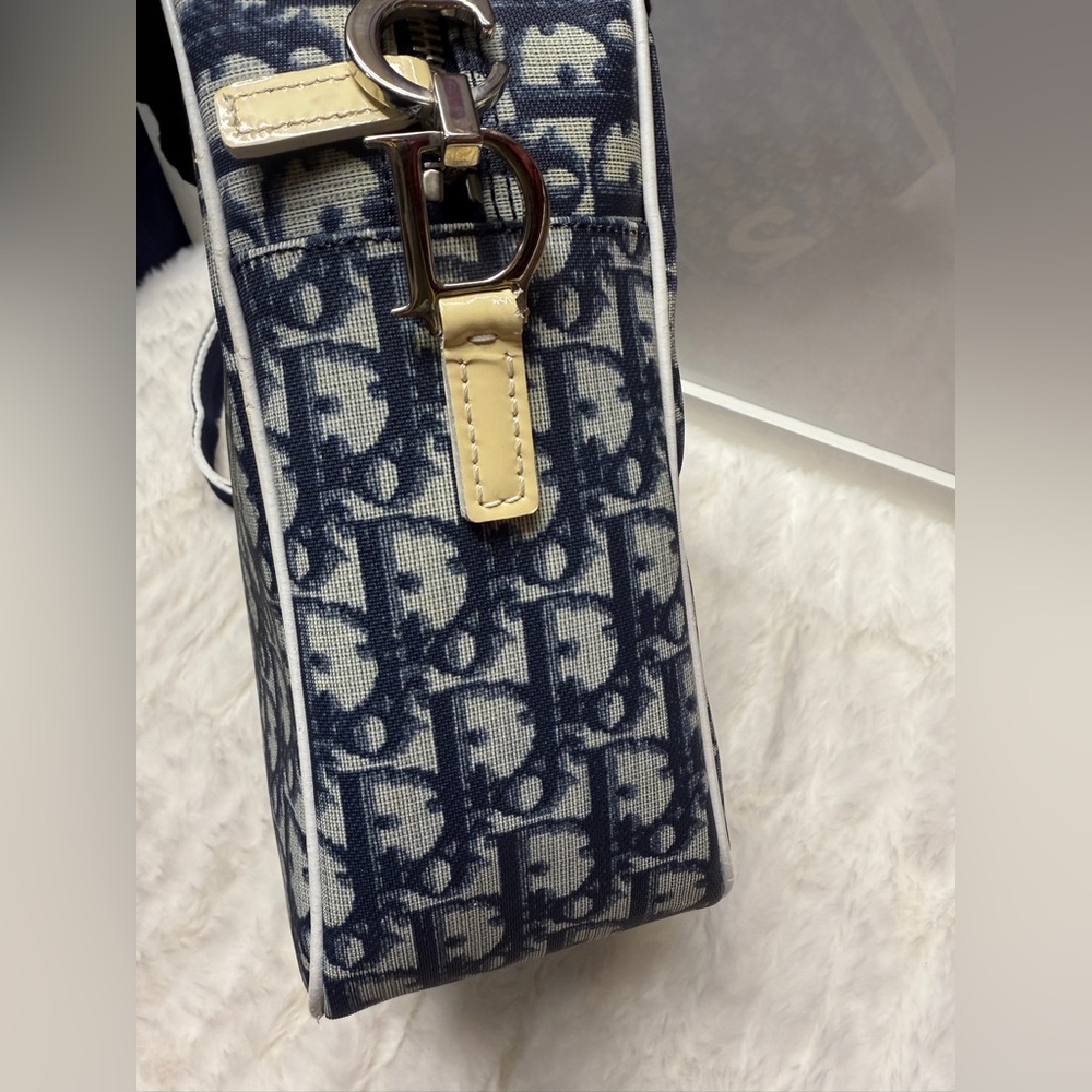 DIOR-BO D 0094 Navy Trotter Crossbody Bag Navy Strap - Picture 5 of 16